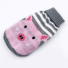 Load image into Gallery viewer, Warm Winter Cartoon Dog Clothes Warm Christmas Sweater For Small Dogs Pet Clothing Coat Knitting Crochet Cloth