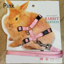 Load image into Gallery viewer, Pet Rabbit Soft Harness Leash Adjustable Bunny Traction Rope for Running Walking WXV Sale

