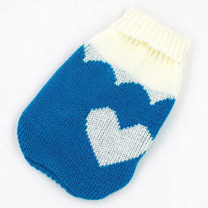 Warm Winter Cartoon Dog Clothes Warm Christmas Sweater For Small Dogs Pet Clothing Coat Knitting Crochet Cloth