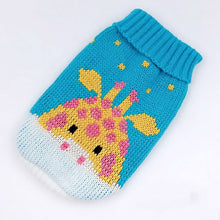 Load image into Gallery viewer, Warm Winter Cartoon Dog Clothes Warm Christmas Sweater For Small Dogs Pet Clothing Coat Knitting Crochet Cloth
